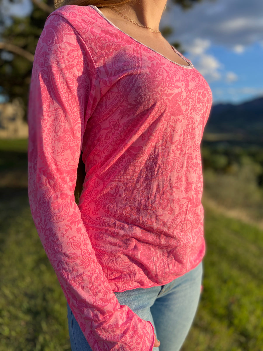 Corinna Long Sleeve Shirt 'Bubblegum'