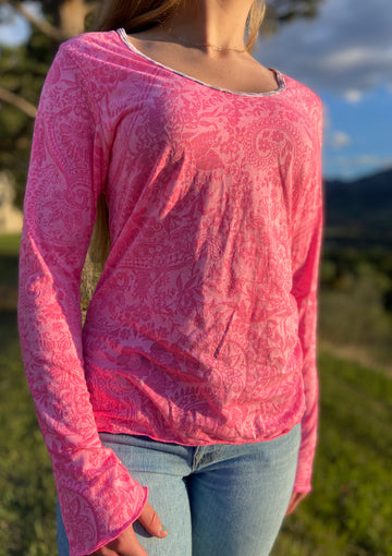 Corinna Long Sleeve Shirt 'Bubblegum'