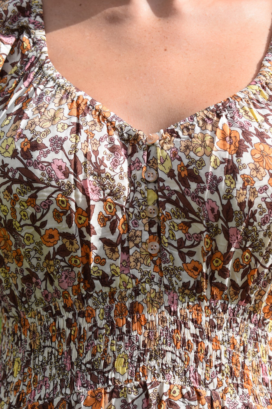 Lucía Dress Short Sleeve-Cocoa