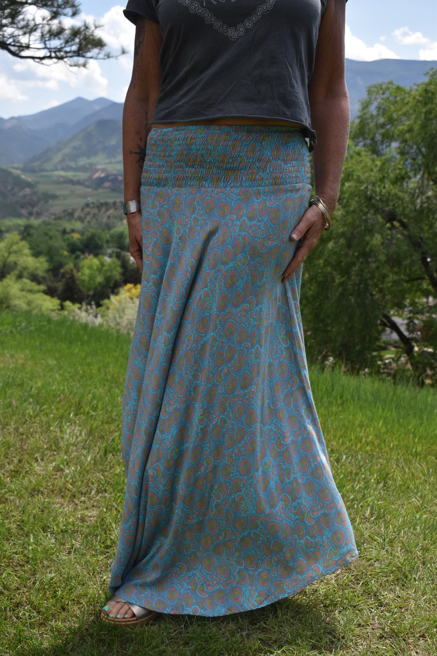 Malaga Skirt-Teal Peacock
