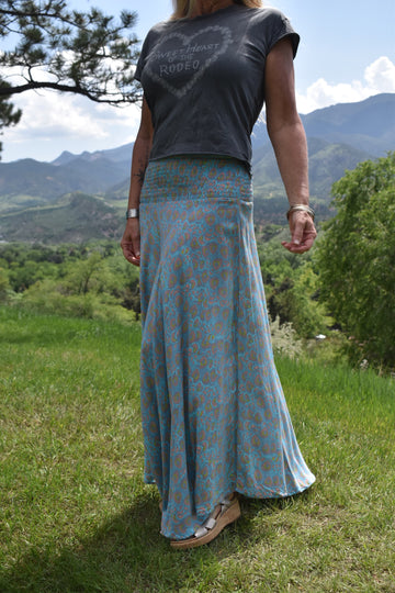 Malaga Skirt-Teal Peacock