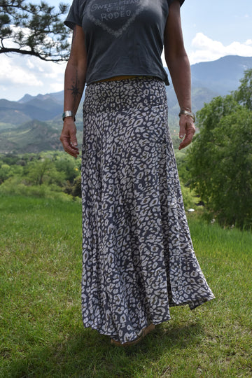Malaga Skirt-Grey Leopard
