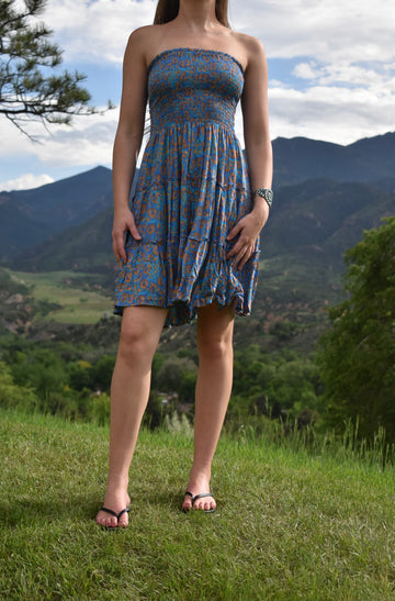 Tube Dress-Peacock