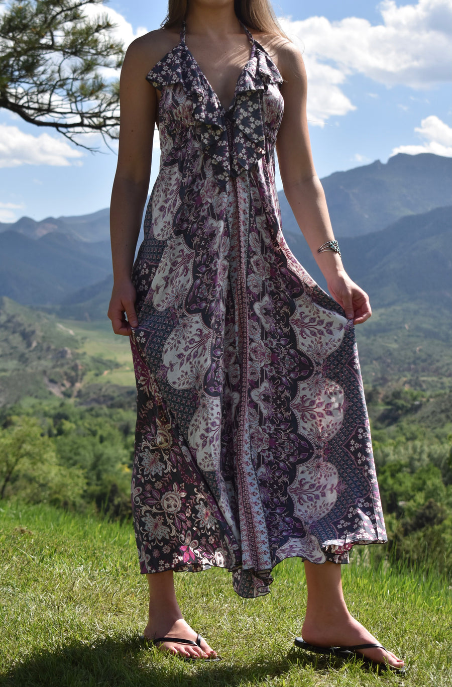 Jardín Dress-Earl Grey