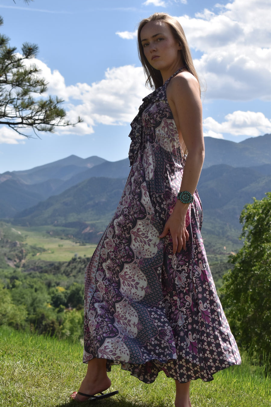 Jardín Dress-Earl Grey