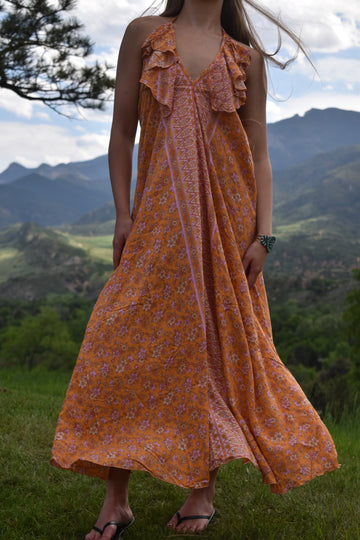 Jardín Dress-Saffron