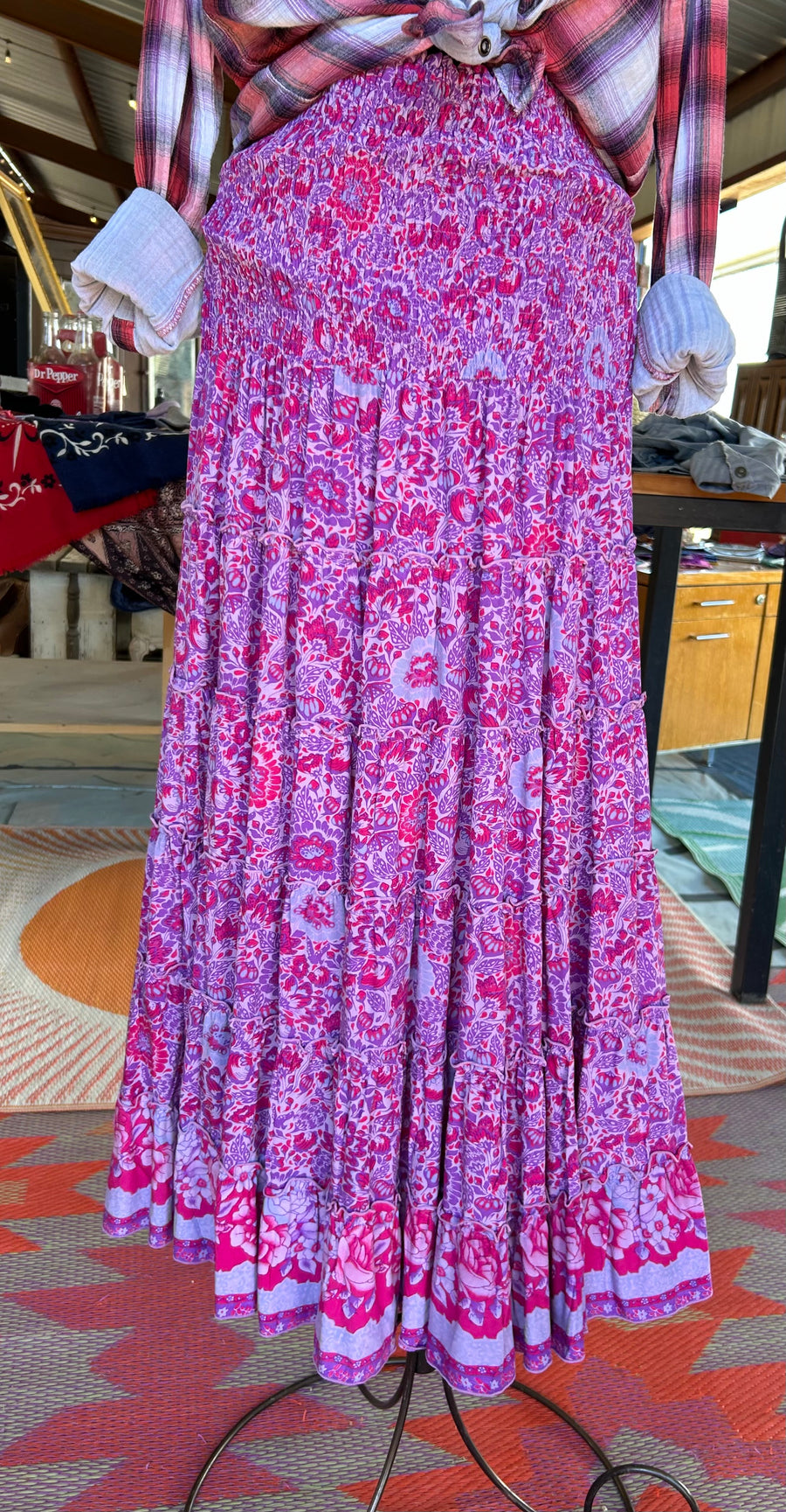 BOHO CHIC🌺LONG SKIRT ‘Berry🍧Sorbet’