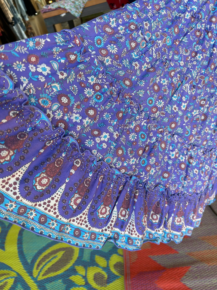 BOHO CHIC🌺LONG SKIRT ‘Vintage🪁Blue’