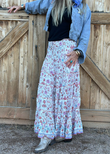 BOHO CHIC🌺LONG SKIRT ‘Crème🍮Brûlée’