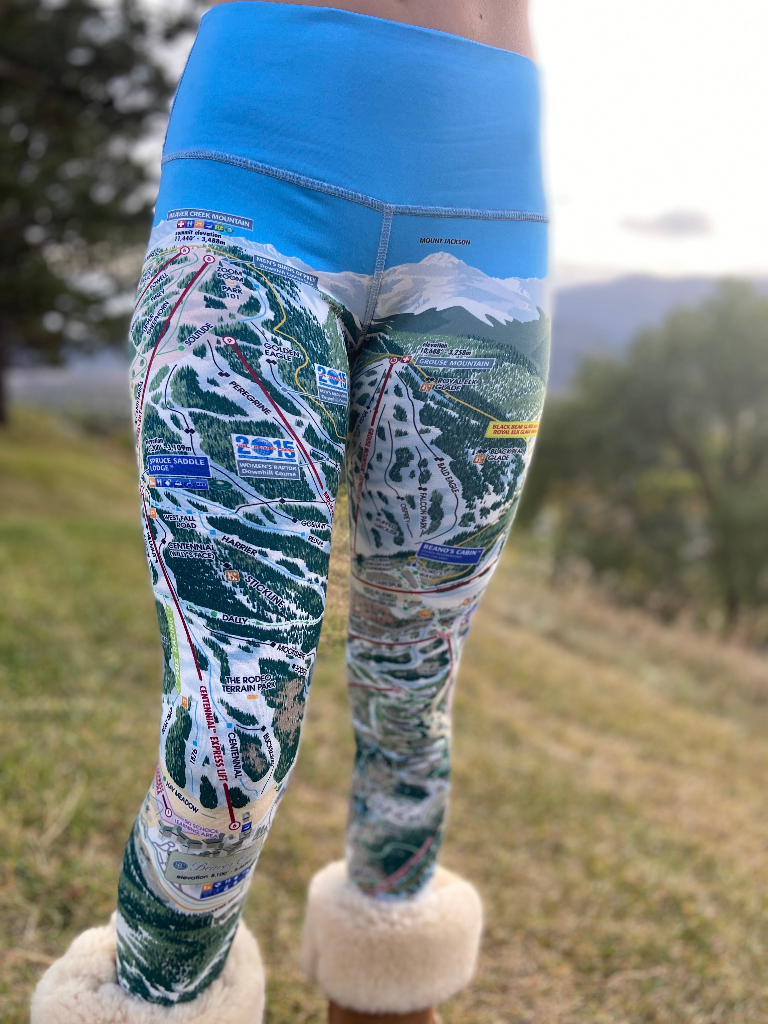 Making Tracks Mountain Print Patterned All Sport Leggings