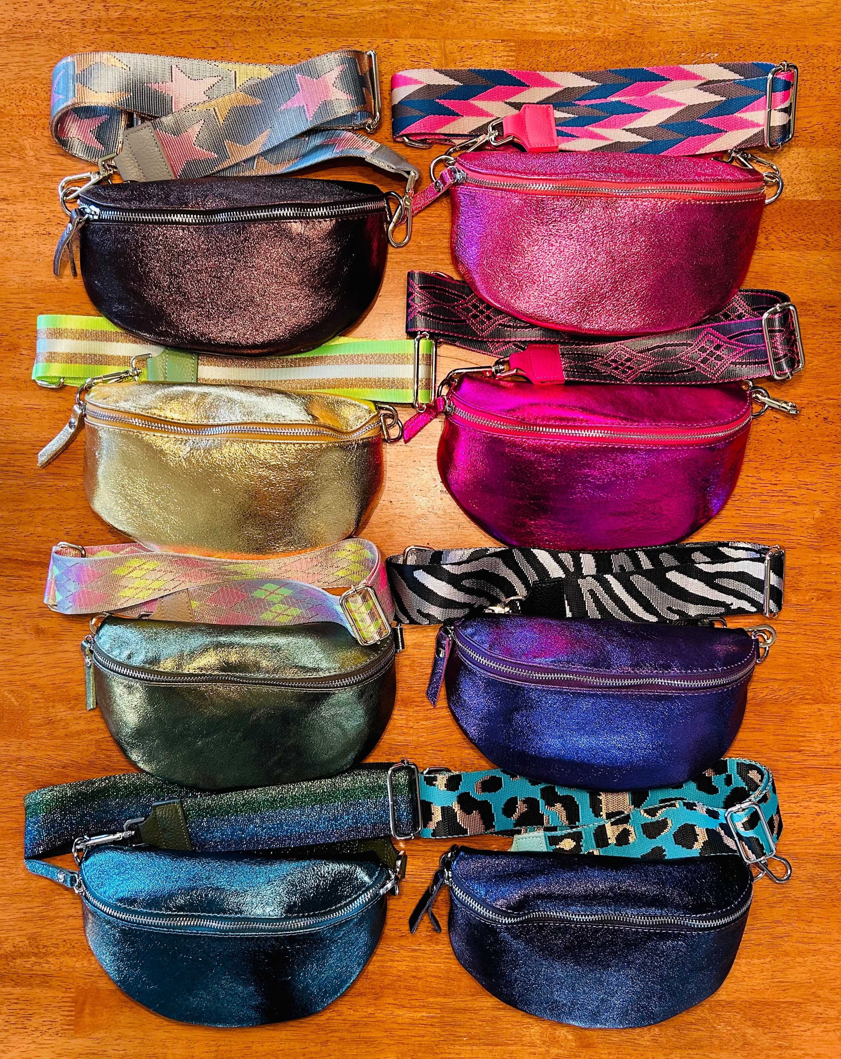 Metallic Belt Bag-Gold – July Five Boutique