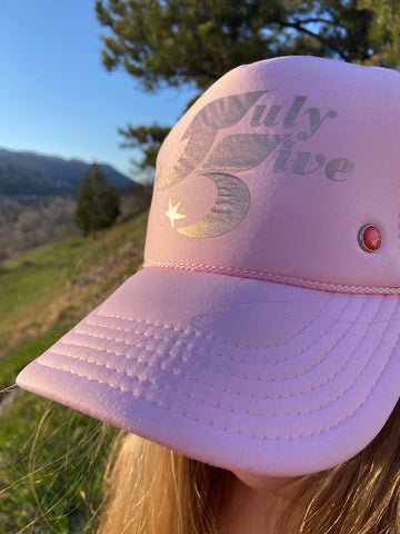 July Five Star Trucker Hat 'Baby Pink'