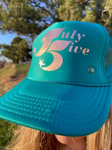 July Five Star Trucker Hat 'Turquoise'